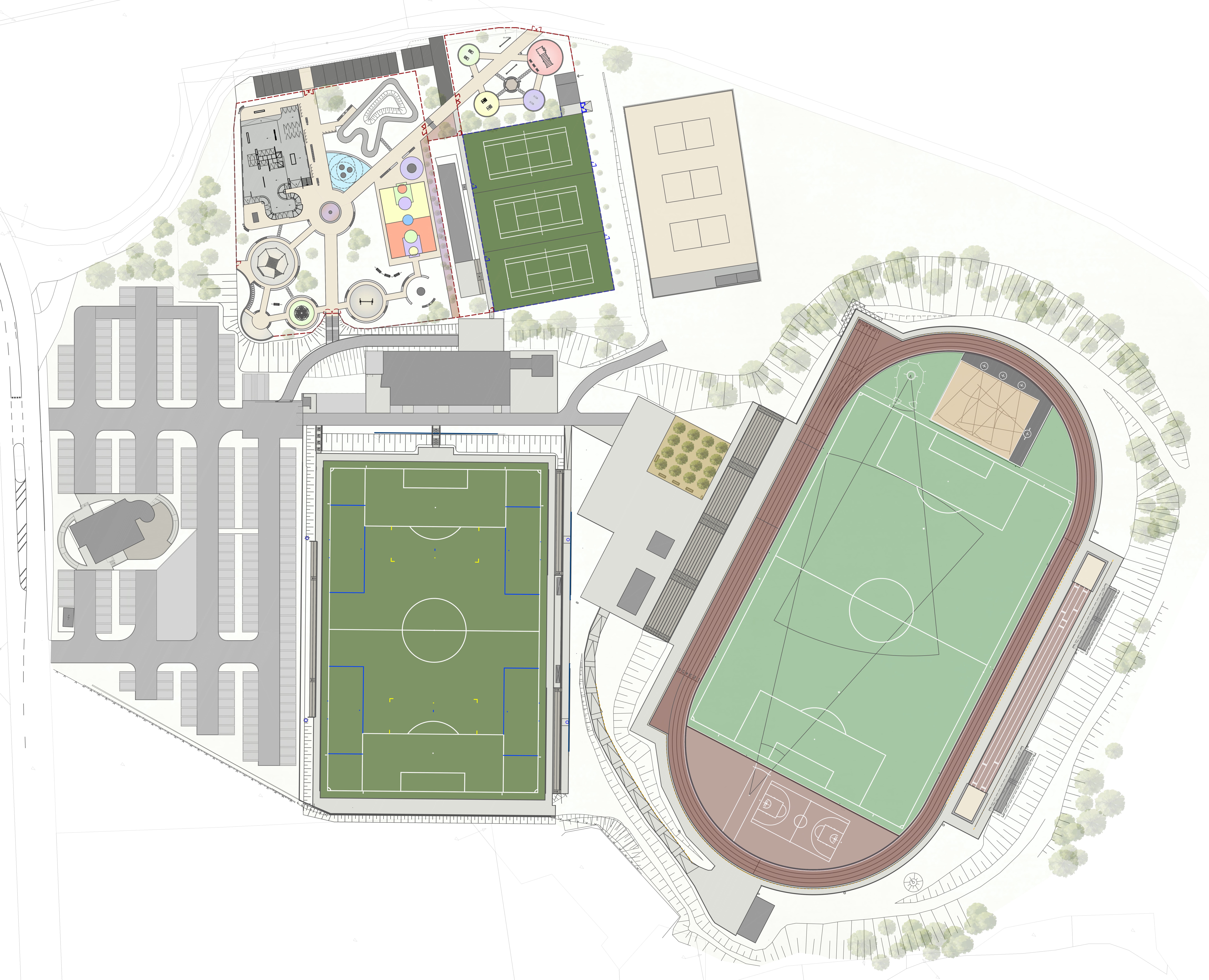 Stadion Sonneberg Lageplan